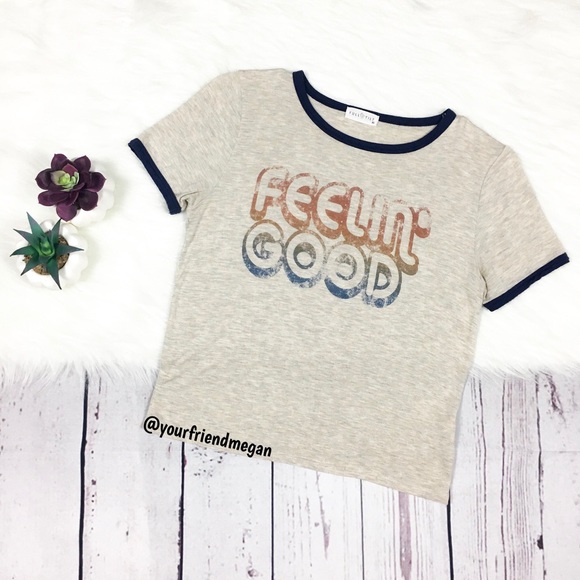 Full Tilt Tops - 🌵5/$25🌵 Full Tilt Feelin' Good Ringer Tee